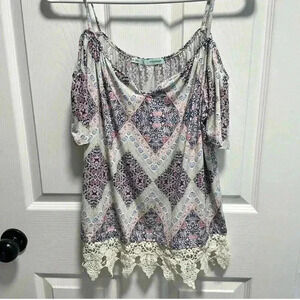 MAURICES OFF THE SHOULDER LACE TOP